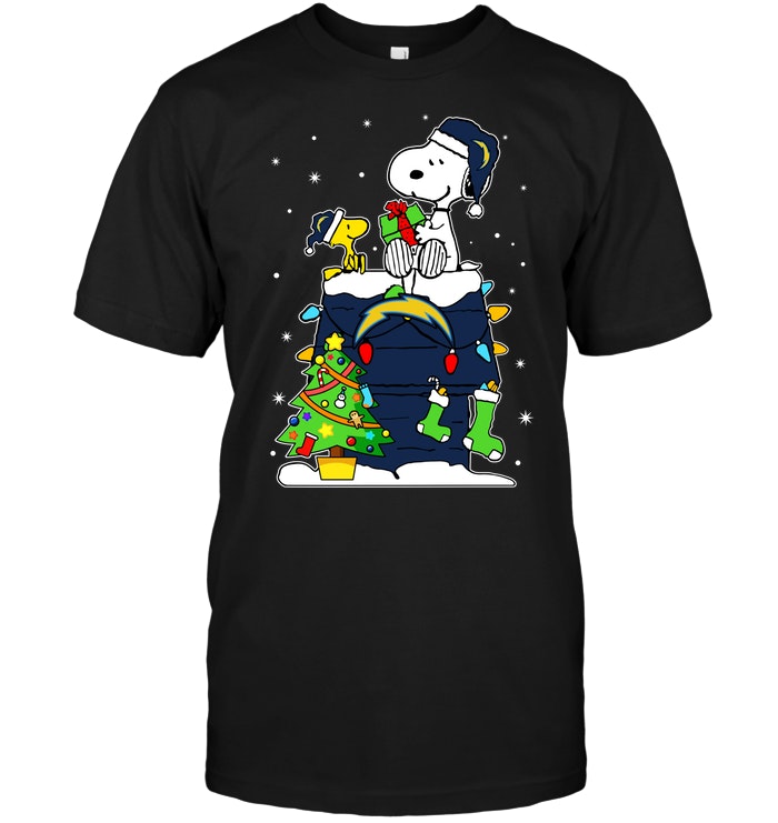Los Angeles Chargers "snoopy & Woodstock Christmas" T-Shirt